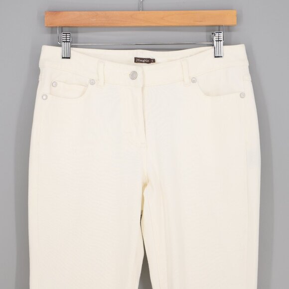 J.MCLAUGHLIN Lexi Slim-Leg Jeans in Off-White Size 6 - Picture 3 of 7